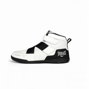 White Everlast Powerlock X-Trainer Men's Boxing Shoes | 37015GRFJ