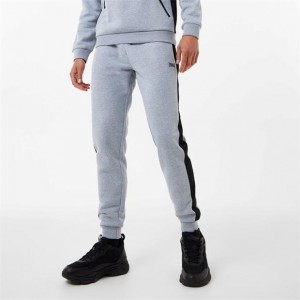 White Everlast Premium Closed Hem Men's Sweatpants & Joggers | 38095RVDE