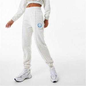 White Everlast Women's Sweatpants & Joggers | 47581WYKL