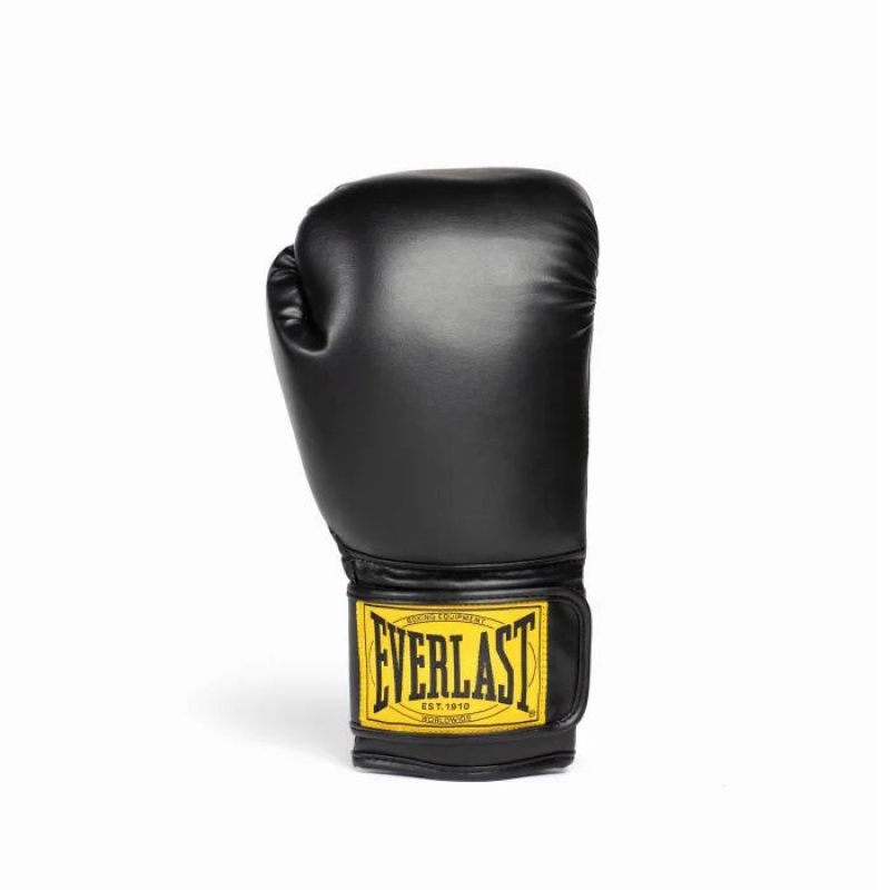 Black Everlast 1910 Classic Unisex Boxing Gloves | 79345JPFG