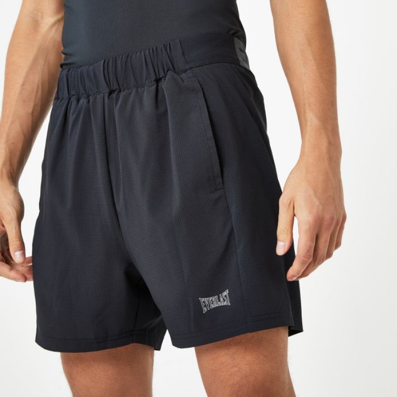 Black Everlast 2 In 1 Men\'s Shorts | 81257FYJM