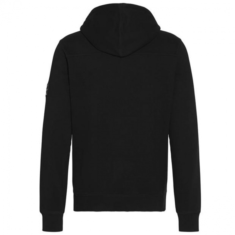 Black Everlast Badge Men's Hoodie | 15647IRTW