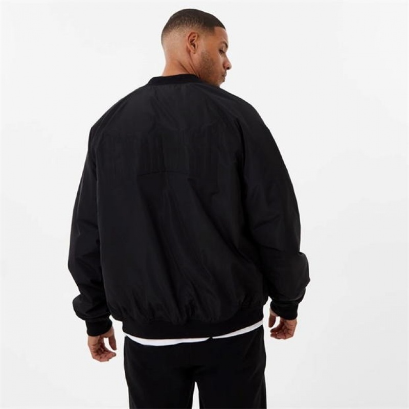 Black Everlast Bomber Men's Jackets | 14380ERXW