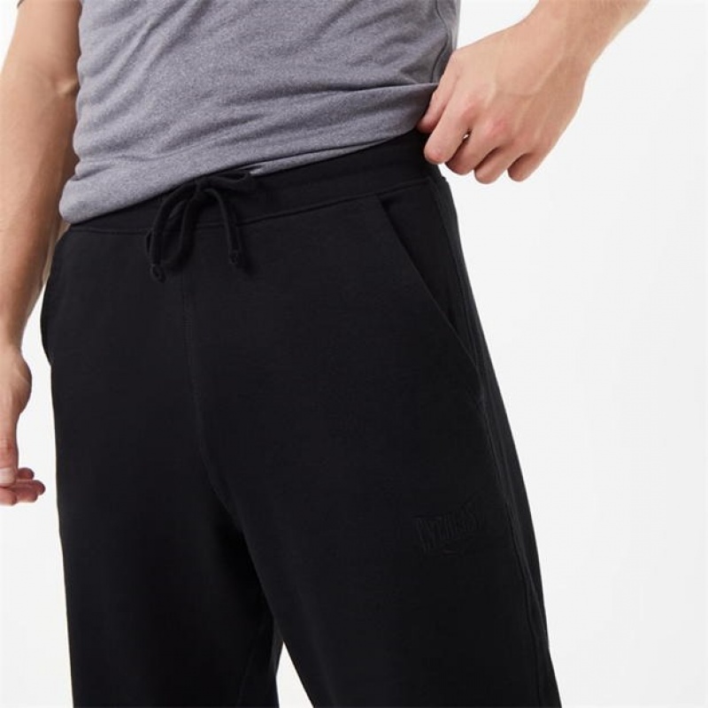 Black Everlast Boxing Men's Sweatpants & Joggers | 38059KSLE