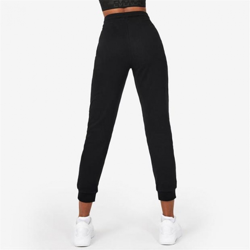 Black Everlast Classic Women's Sweatpants & Joggers | 04689YLVK