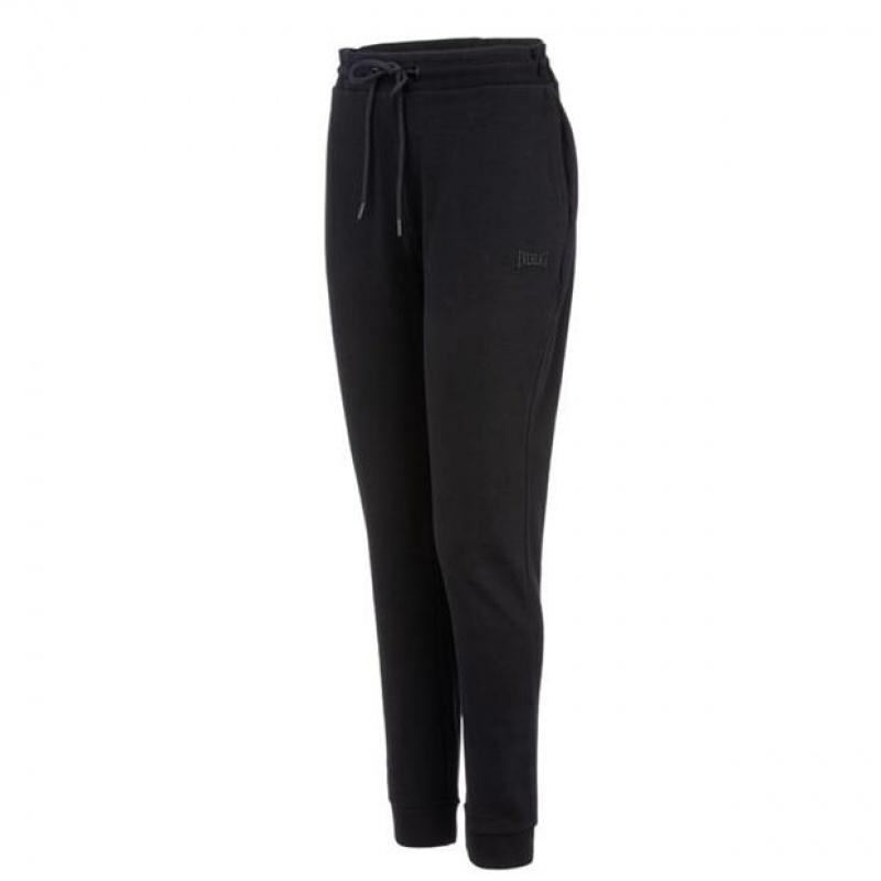 Black Everlast Classic Women's Sweatpants & Joggers | 04689YLVK