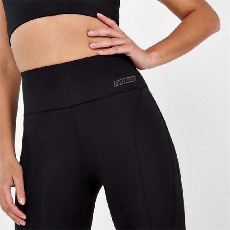 Black Everlast Contour Capri Women's Legging | 62971RJIF