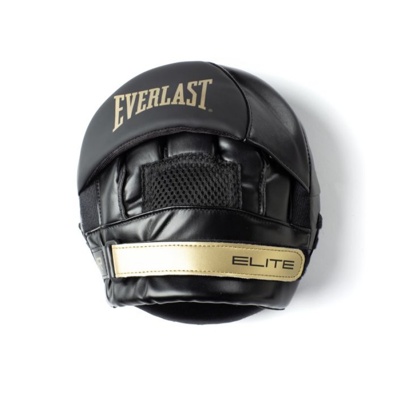 Black Everlast Elite 2 Unisex Punch Mitts | 15483QVMF