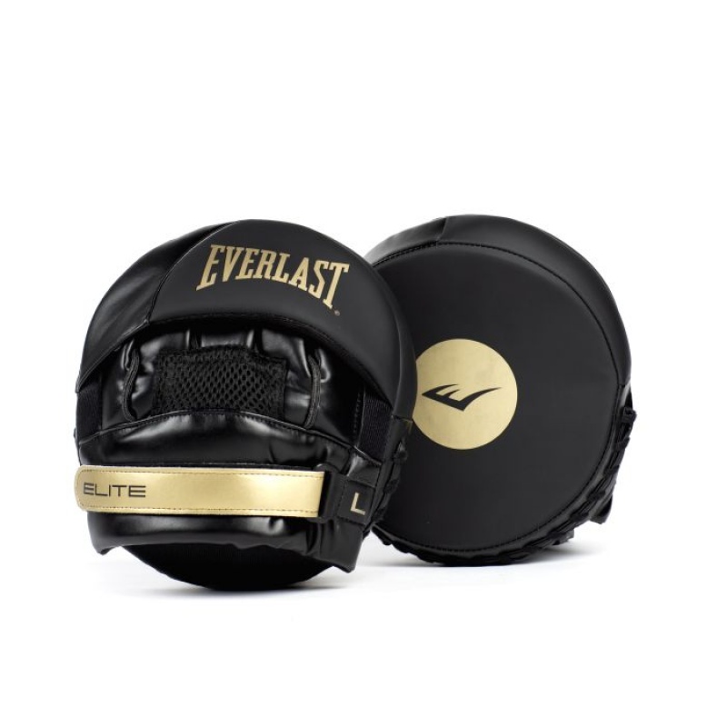 Black Everlast Elite 2 Unisex Punch Mitts | 15483QVMF