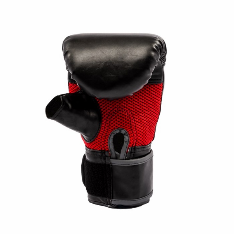 Black Everlast Elite Heavy Bag Unisex MMA Gloves | 68542CJDB