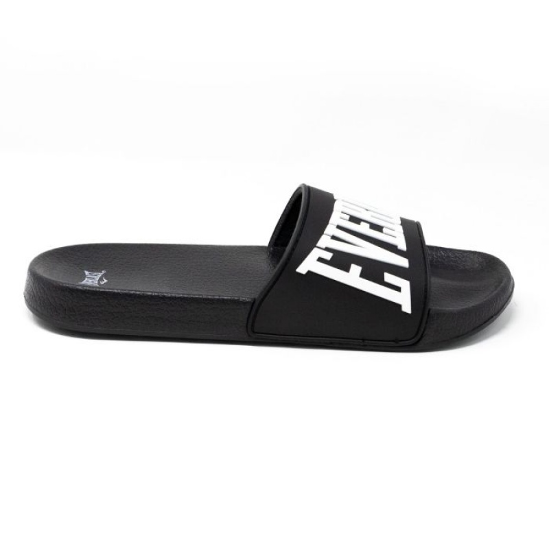 Black Everlast Elite Mens Slides Men's Sliders | 13067FSPT