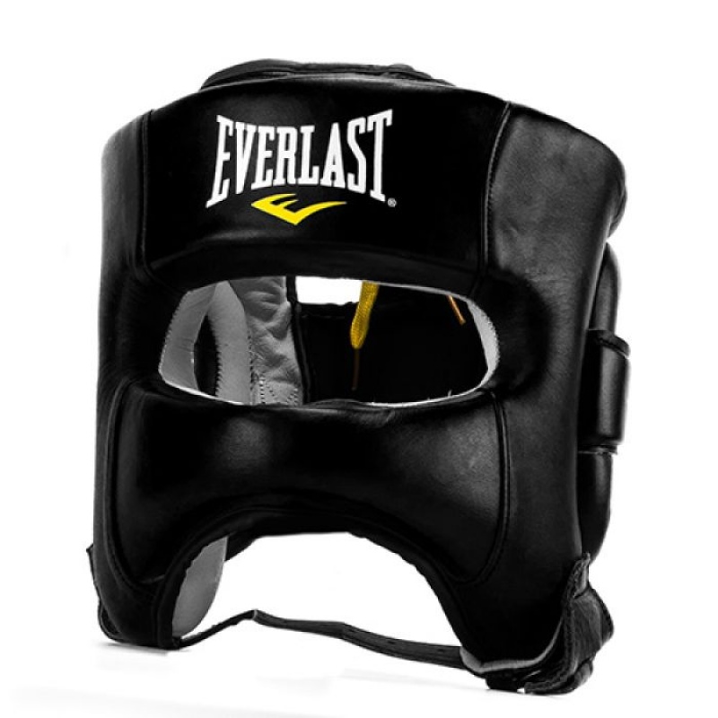 Black Everlast Elite Unisex Boxing Headgear | 36047OFJM