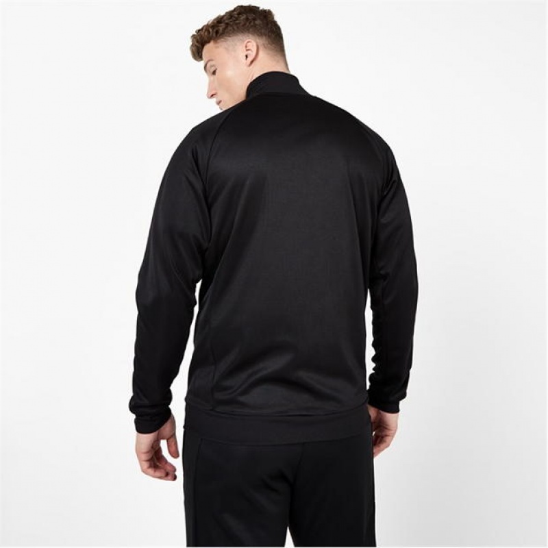 Black Everlast Essential Track Top Men's Hoodie | 35974AFJI