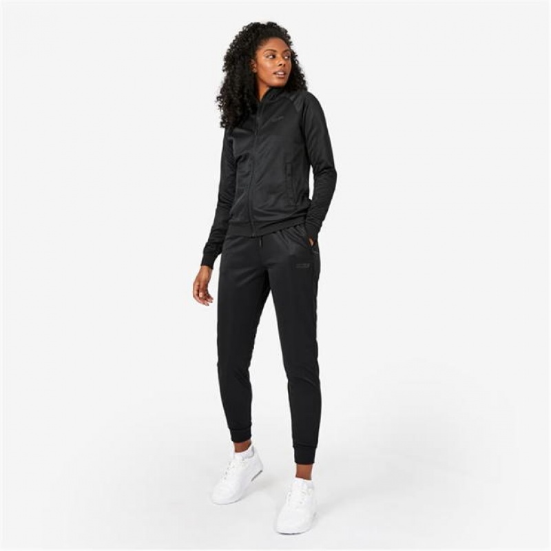 Black Everlast Essential Women's Hoodie | 41602HOSB