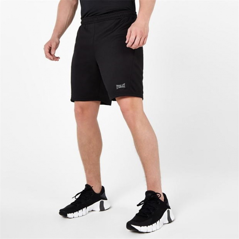 Black Everlast Everdri 8 Inch Men's Shorts | 12904WZSI