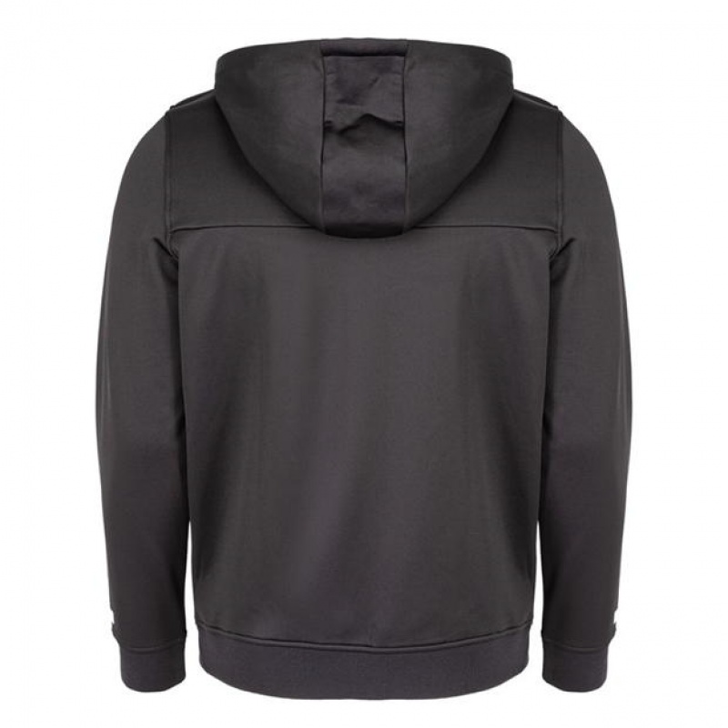 Black Everlast Full Zip Hd Sn41 Men's Hoodie | 10523ULET