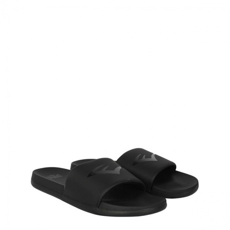 Black Everlast Godan Men's Sliders | 10928FJIE