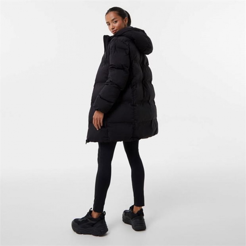 Black Everlast LL Puffer Women's Jackets | 19752RQDB