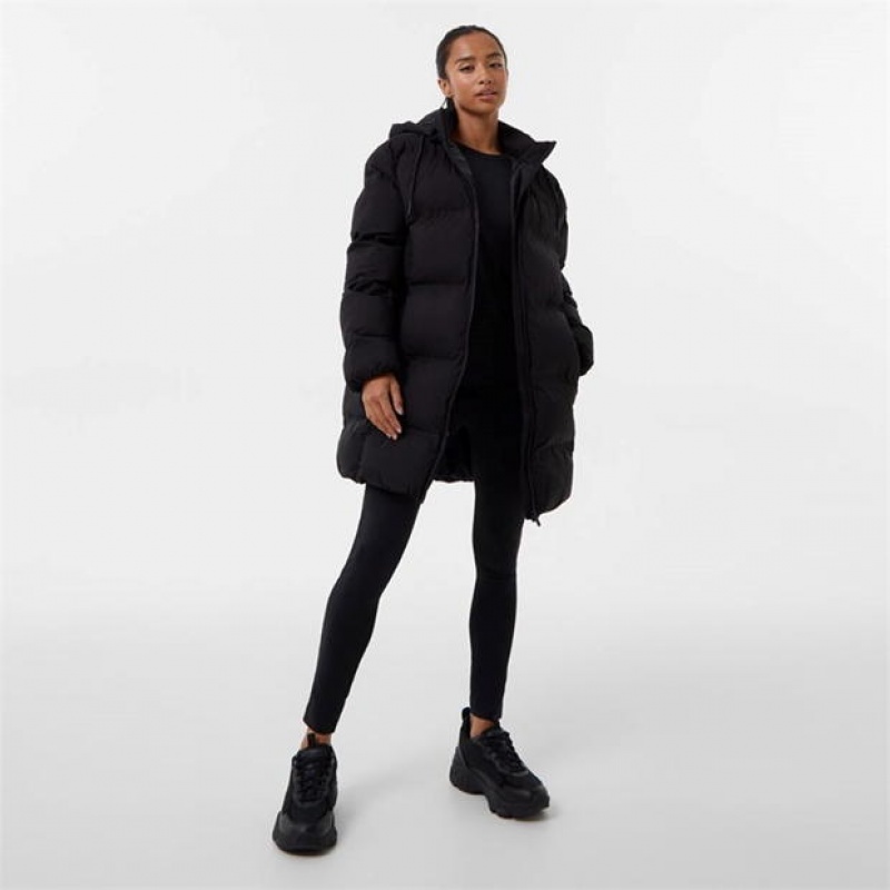 Black Everlast LL Puffer Women's Jackets | 19752RQDB