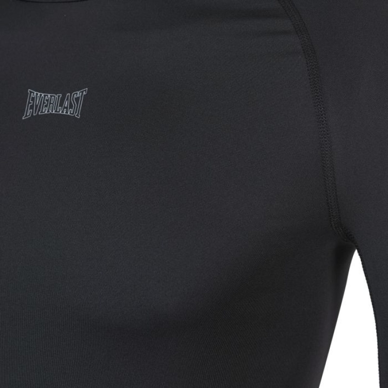 Black Everlast Long Sleeve Men's Base Layer | 73218JAID