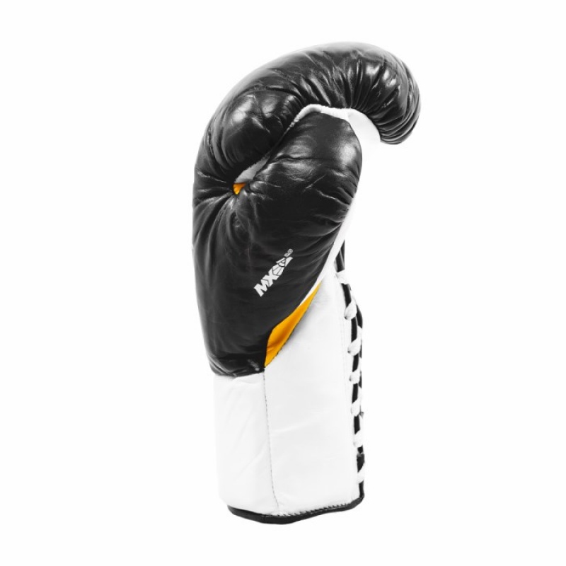 Black Everlast MX Professional Fight Unisex Boxing Gloves | 50678MYSG