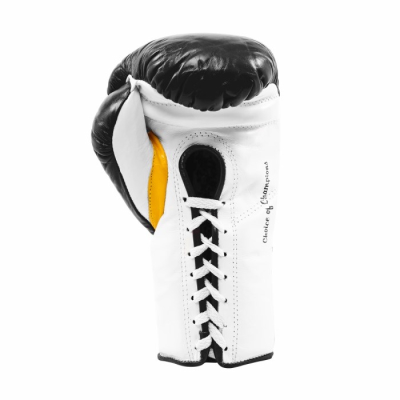 Black Everlast MX Professional Fight Unisex Boxing Gloves | 50678MYSG