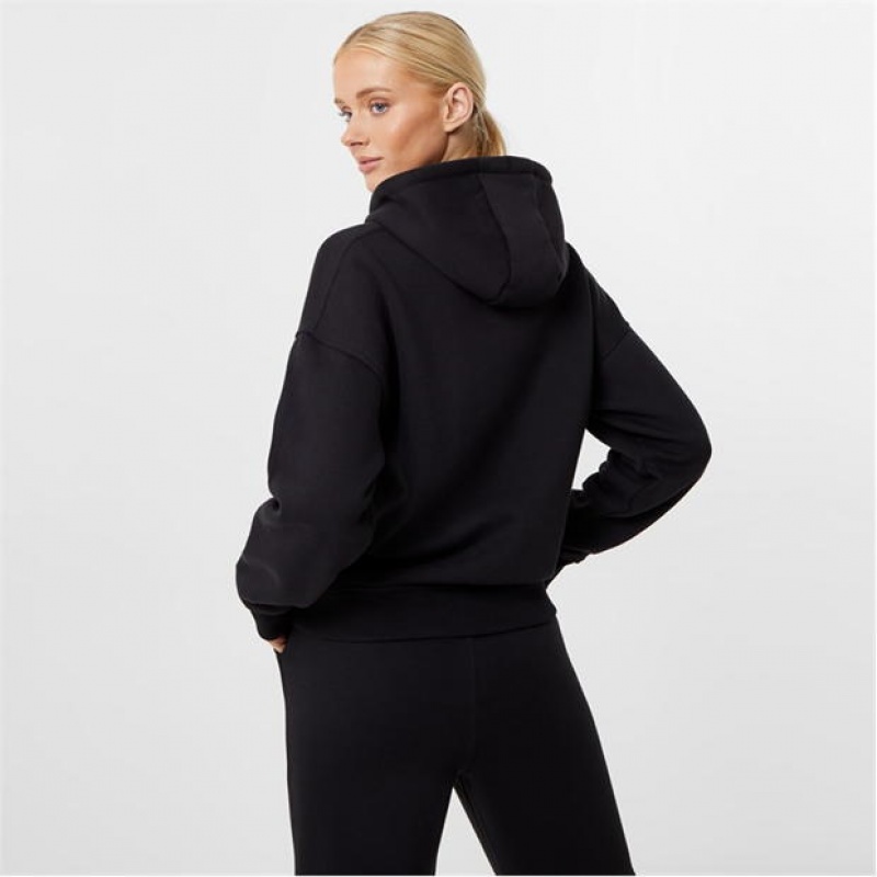 Black Everlast Overhead Women's Hoodie | 73409ETPO