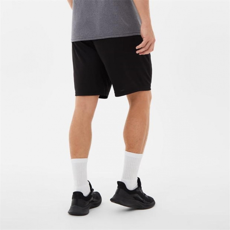 Black Everlast Poly 8 Men's Shorts | 17685VFMR