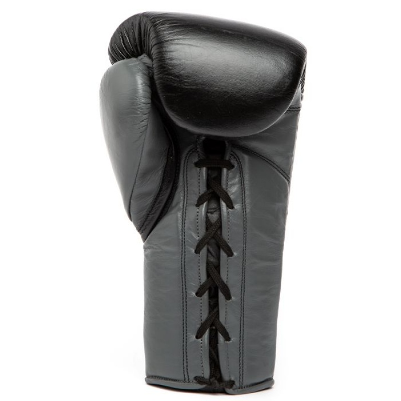 Black Everlast Powerlock2 Pro Fight Unisex Boxing Gloves | 70235HBOX