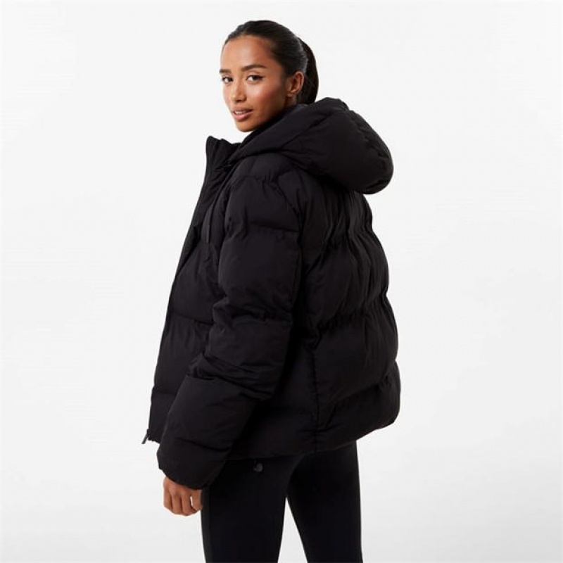 Black Everlast Puffer Women's Jackets | 92743PLJG