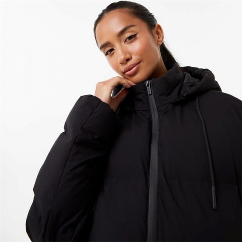 Black Everlast Puffer Women's Jackets | 92743PLJG