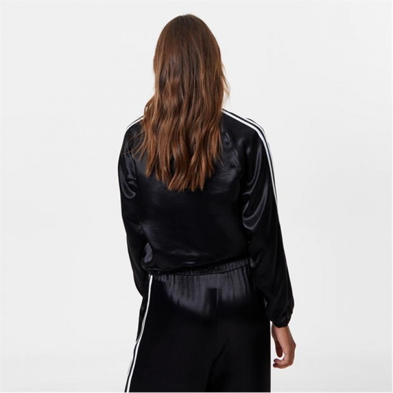 Black Everlast Satin Bomber Women's Jackets | 47289PKCI