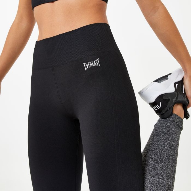 Black Everlast Seamless Ombr Women's Legging | 19238ENJS