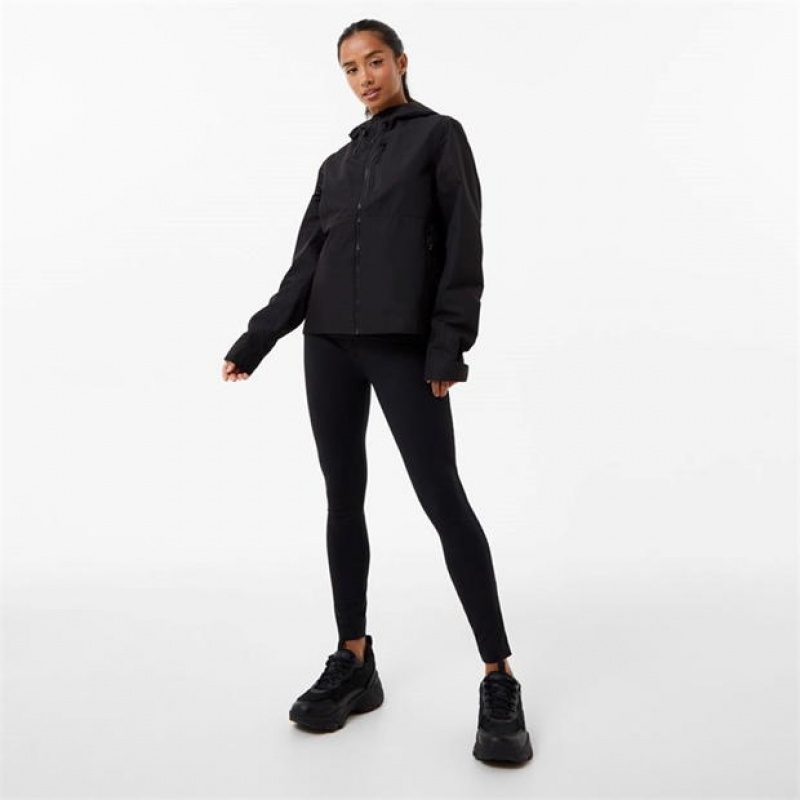 Black Everlast Shower Women's Jackets | 95480QHYG