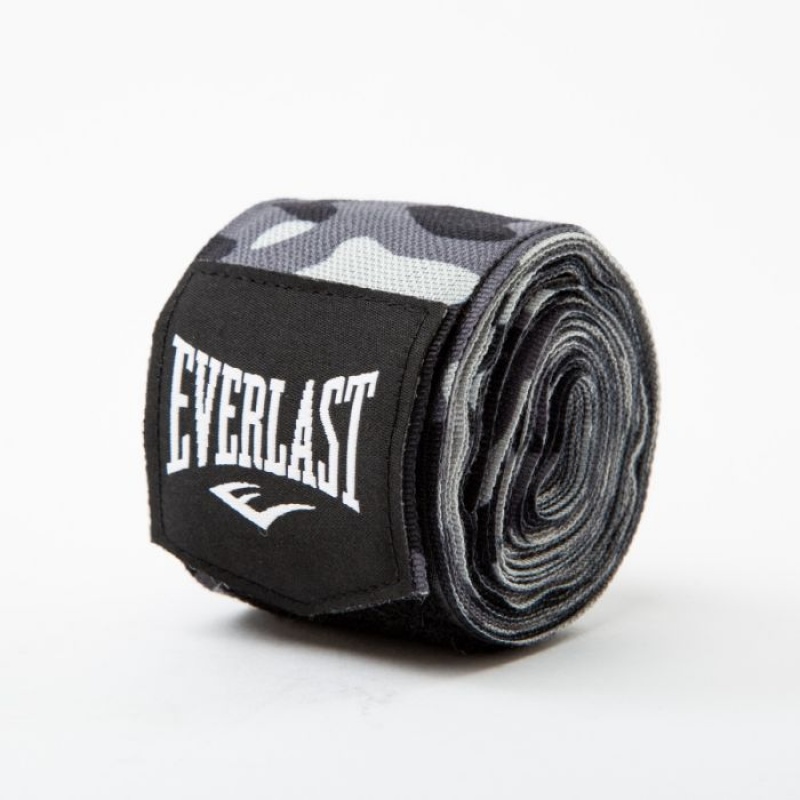 Black Everlast Spark Printed Unisex Boxing Hand Wraps | 58164WGDK