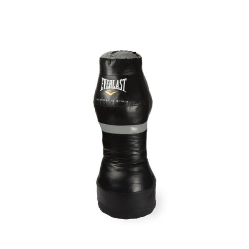 Black Everlast Throwing Dummy Unisex MMA Punching Bags | 71260DXJG