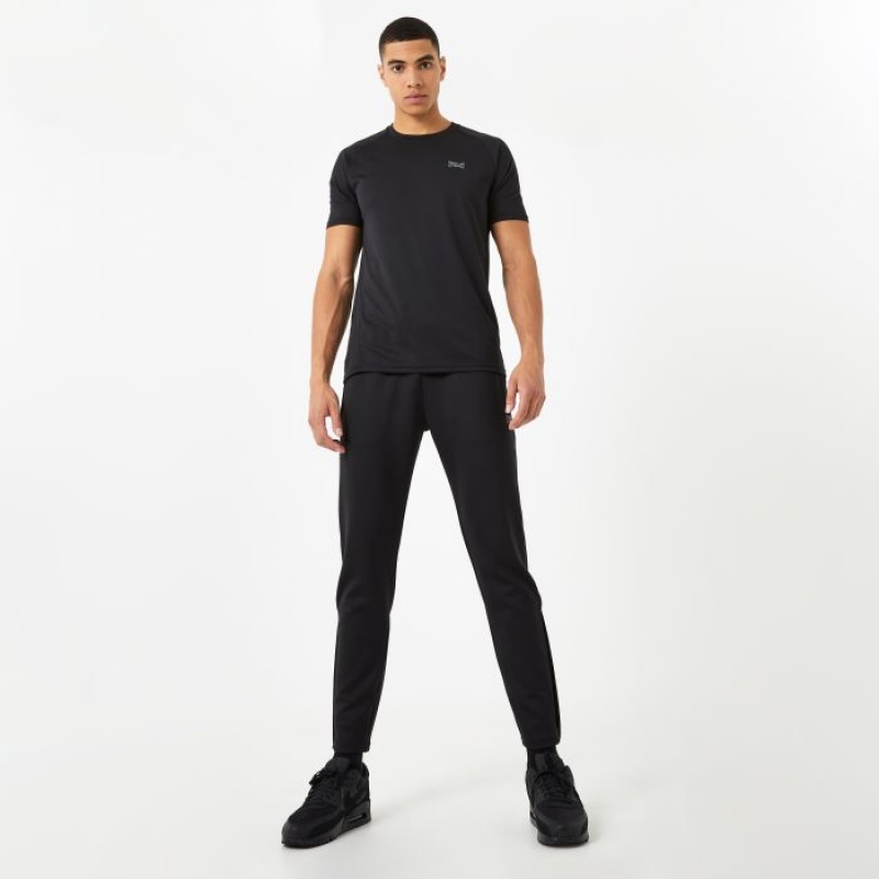 Black Everlast Tracksuit Men's Sweatpants & Joggers | 09278KZDM