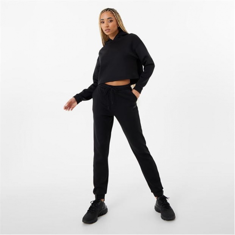 Black Everlast Training X Women's Hoodie | 86274XWPF