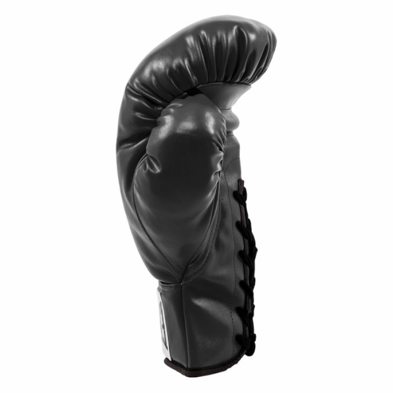 Black Everlast Vinyl Autograph Unisex Boxing Gloves | 82369FRAW