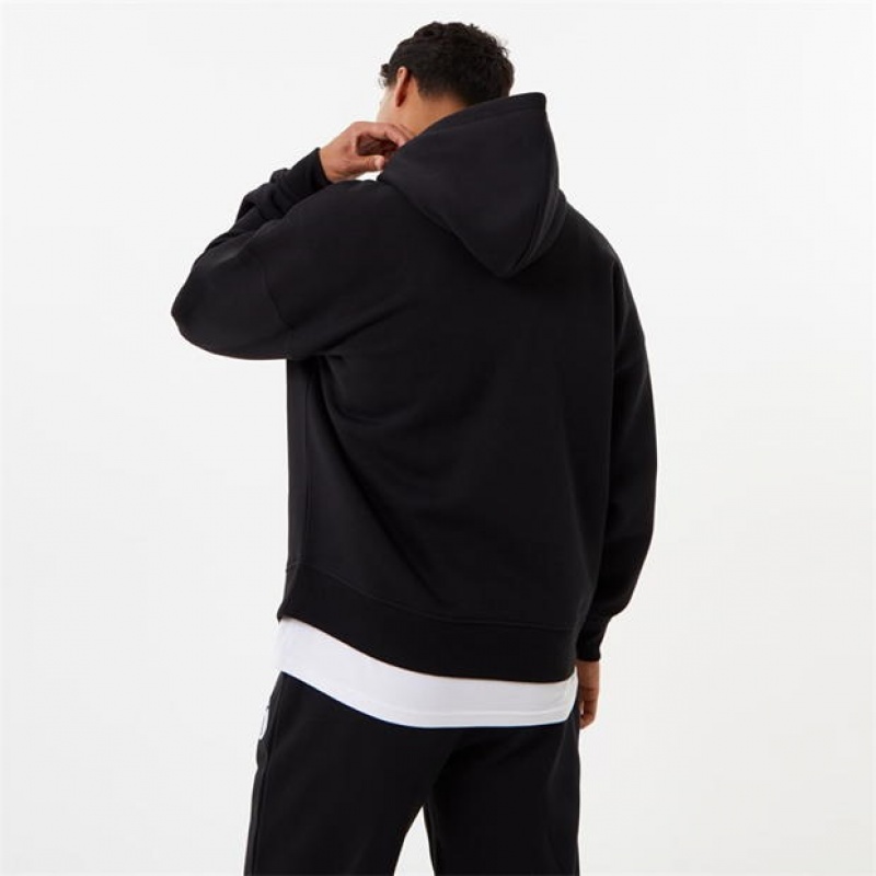 Black Everlast Warp Graphic Overhead Men's Hoodie | 34876JFVM