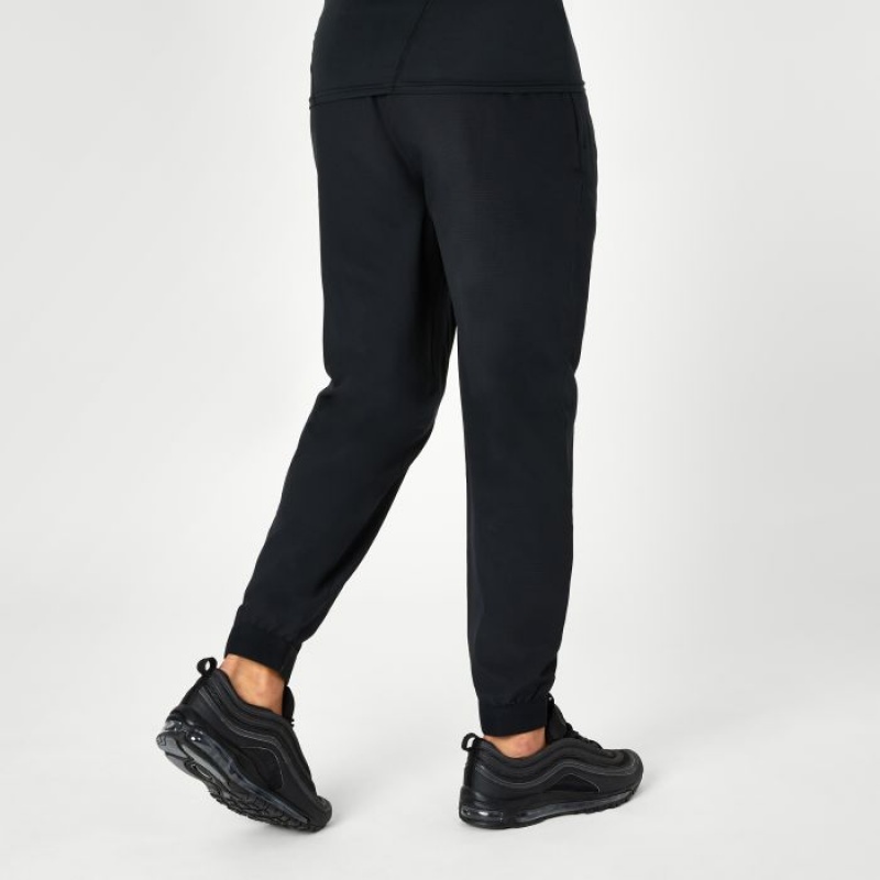 Black Everlast Woven Men's Sweatpants & Joggers | 01453TJHC