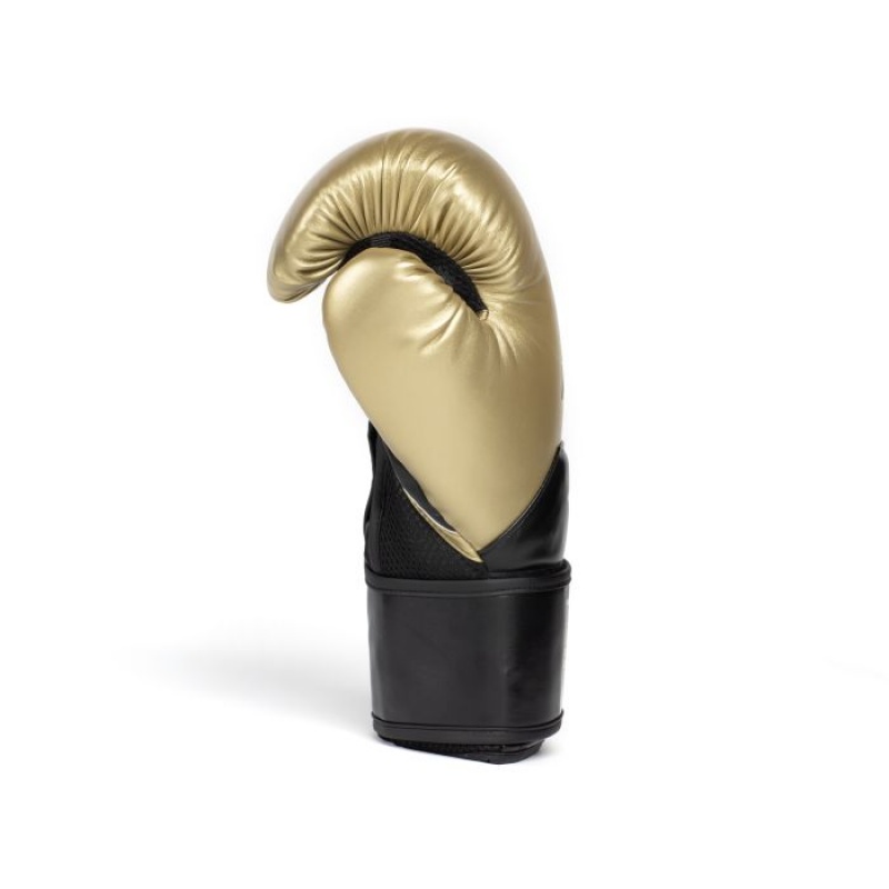 Black Gold Everlast Elite 2 Unisex Boxing Gloves | 49820KBNS