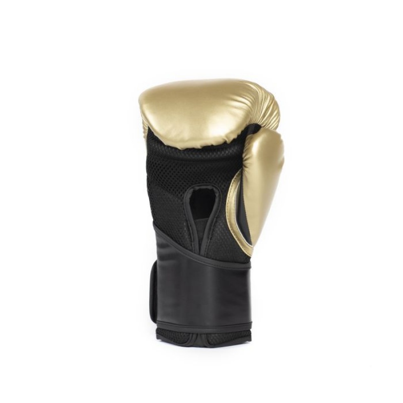 Black Gold Everlast Elite 2 Unisex Boxing Gloves | 49820KBNS