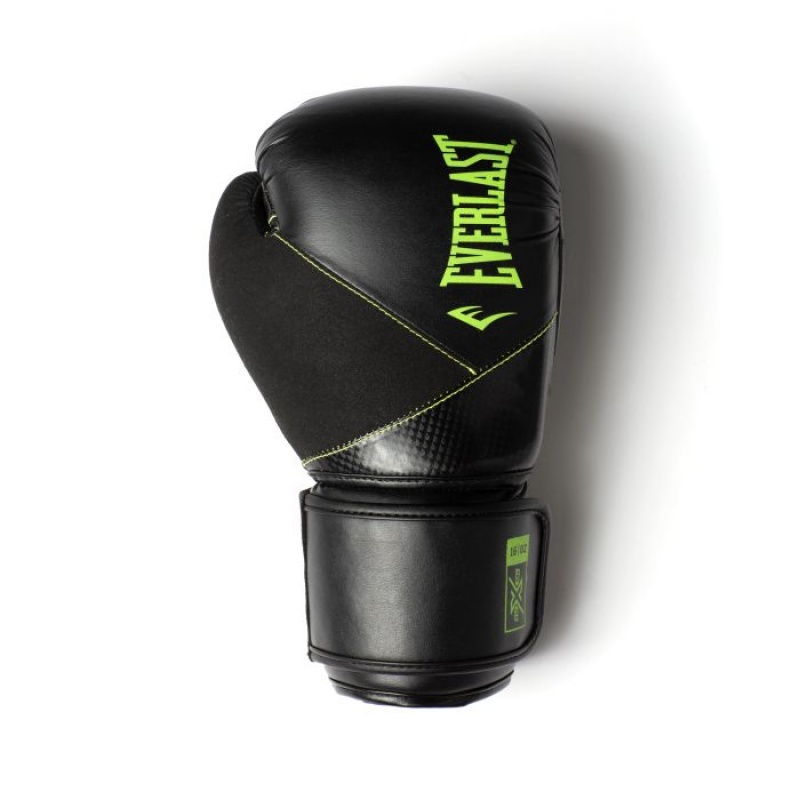 Black Green Everlast Protex Unisex Boxing Gloves | 35609MHCN