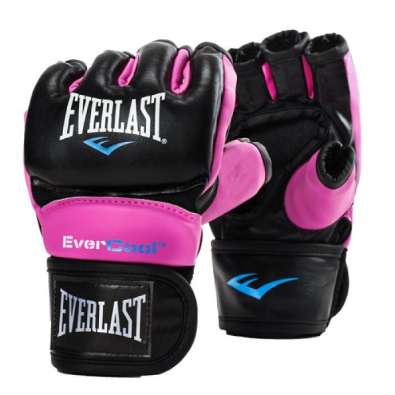 Black Pink Everlast Everstrike Training Unisex Boxing Gloves | 46798MGBD