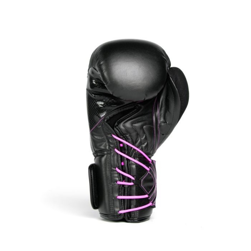 Black Pink Everlast Protex Unisex Boxing Gloves | 20754XBSW