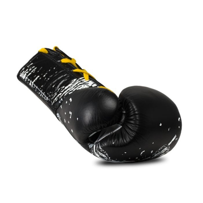 Black White Everlast Limited Edition! X GianGalang Powerlock Fight Unisex Boxing Gloves | 72108EILG