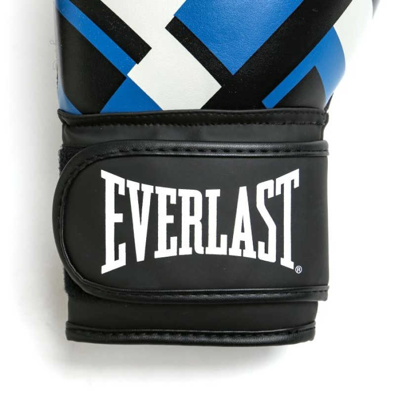 Blue Black Everlast Spark Training Unisex Boxing Gloves | 02981HQLN