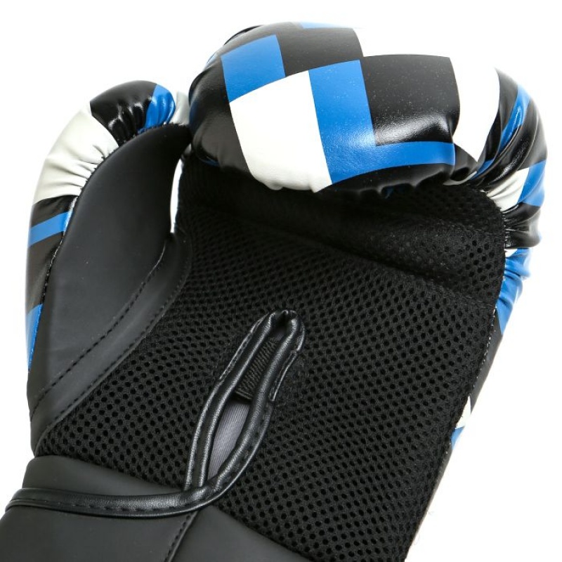 Blue Black Everlast Spark Training Unisex Boxing Gloves | 02981HQLN