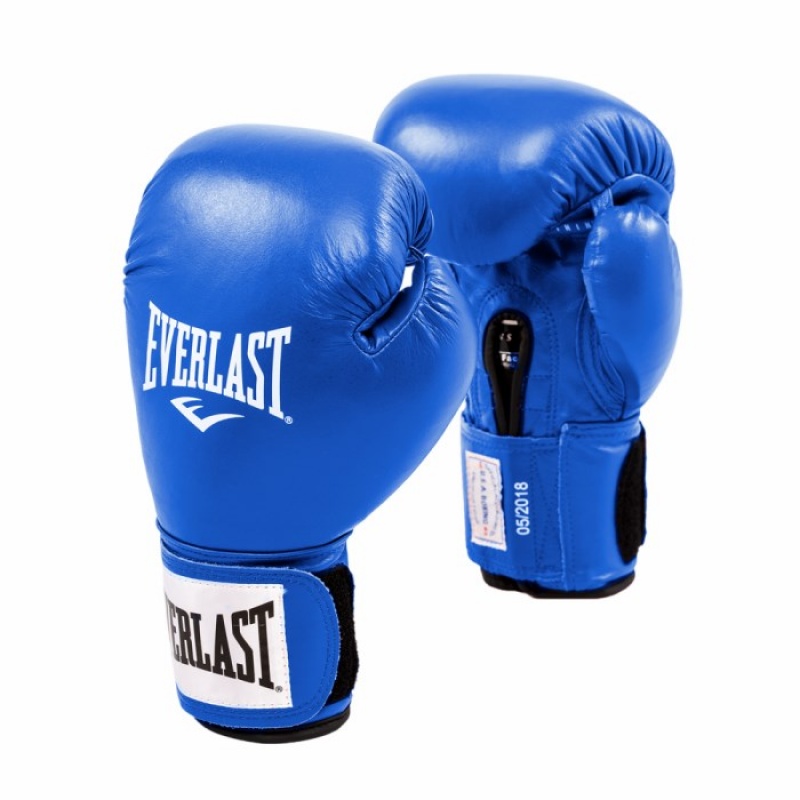 Blue Everlast Amateur Competition Fight Unisex Boxing Gloves | 68524UDER